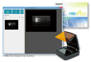 MiBio Fluoソフトウェアの取り込み画面